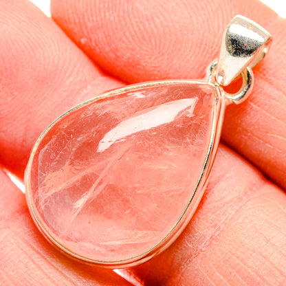 Rose Quartz Pendants handcrafted by Ana Silver Co - PD34024