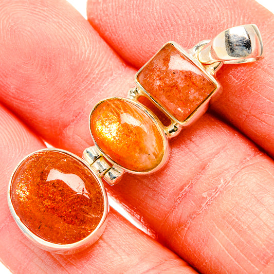 Sunstone Pendants handcrafted by Ana Silver Co - PD34060