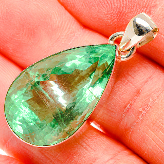 Green Fluorite Pendants handcrafted by Ana Silver Co - PD34064