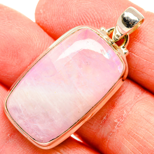 Pink Moonstone Pendants handcrafted by Ana Silver Co - PD34065