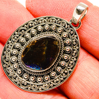 Ammolite Pendants handcrafted by Ana Silver Co - PD34066