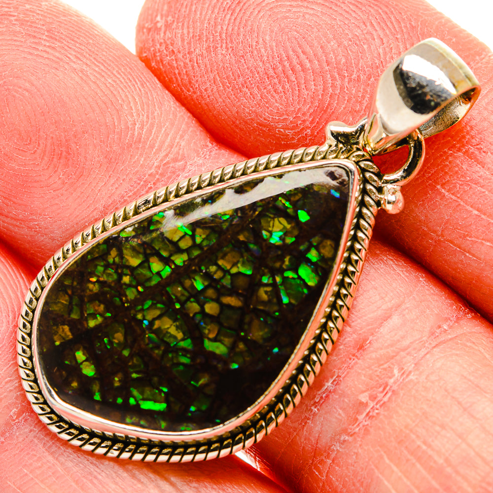 Ammolite Pendants handcrafted by Ana Silver Co - PD34069