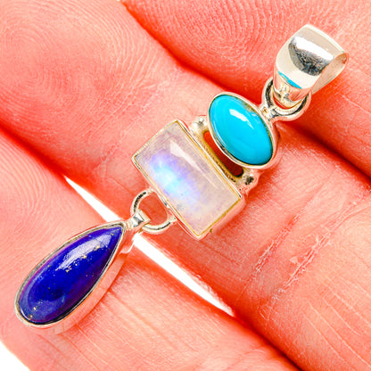 Rainbow Moonstone Pendants handcrafted by Ana Silver Co - PD34070