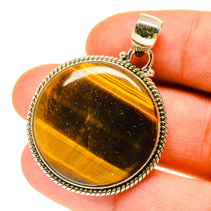 Tiger Eye Pendants handcrafted by Ana Silver Co - PD3408