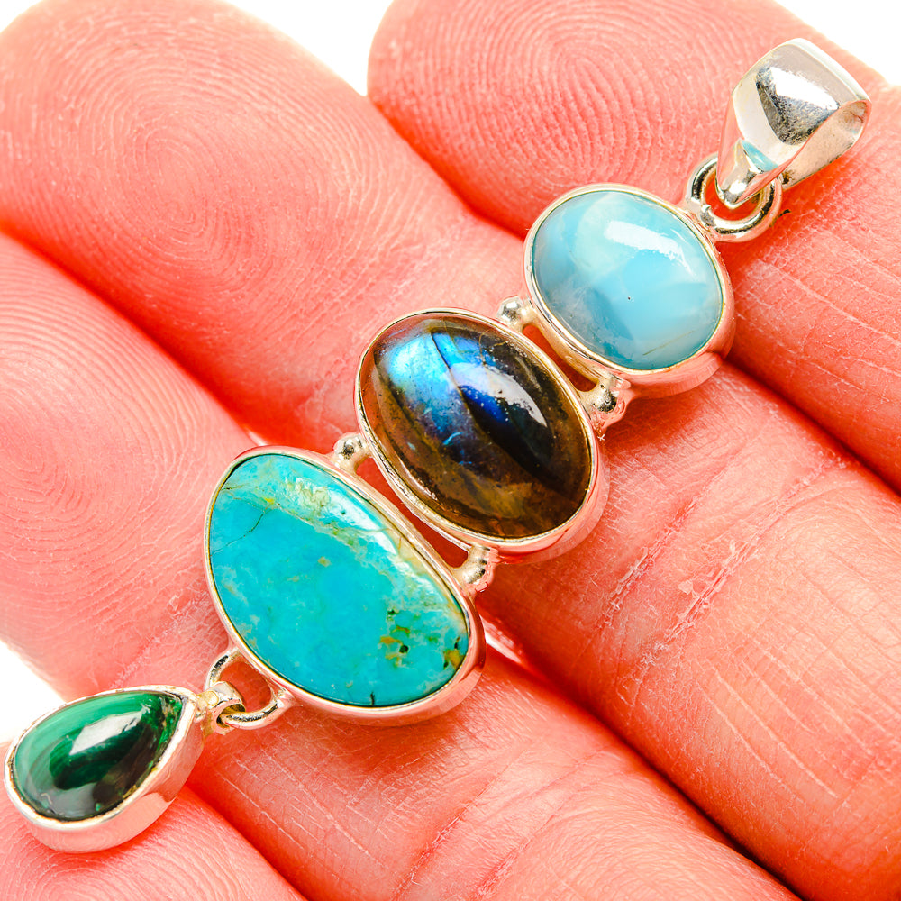 Larimar Pendants handcrafted by Ana Silver Co - PD34081