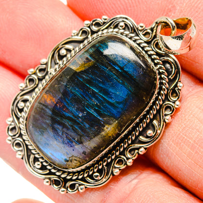 Labradorite Pendants handcrafted by Ana Silver Co - PD34098