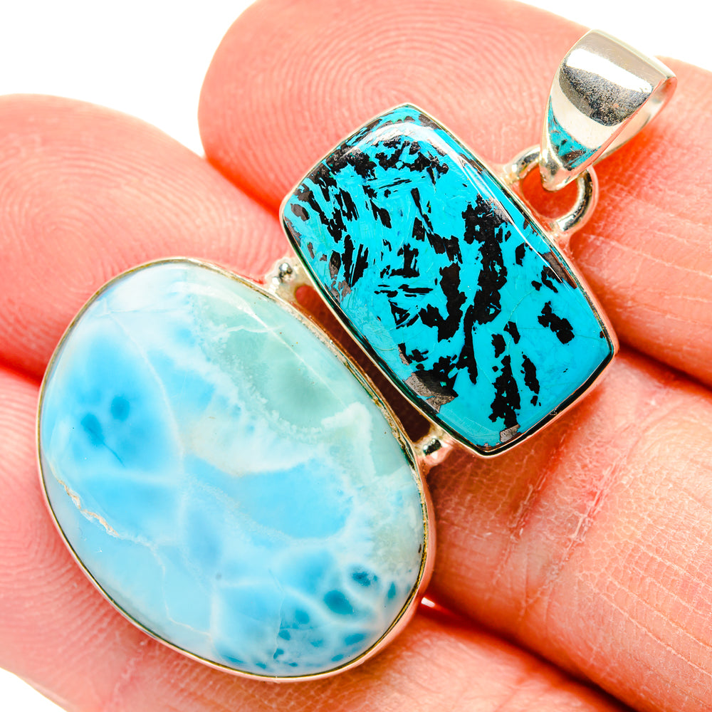 Larimar Pendants handcrafted by Ana Silver Co - PD34103