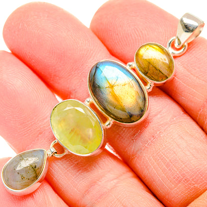Labradorite Pendants handcrafted by Ana Silver Co - PD34116