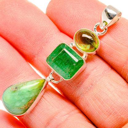 Amazonite Pendants handcrafted by Ana Silver Co - PD34119