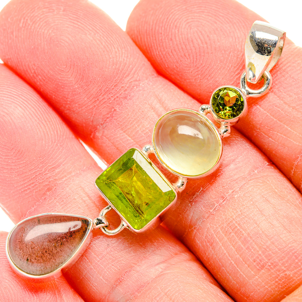 Prehnite Pendants handcrafted by Ana Silver Co - PD34120