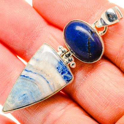 Blue Scheelite Pendants handcrafted by Ana Silver Co - PD34122