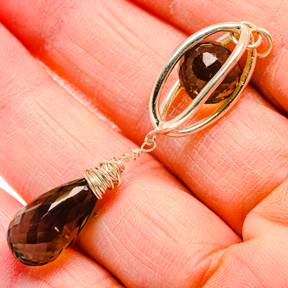 Smoky Quartz Pendants handcrafted by Ana Silver Co - PD34141