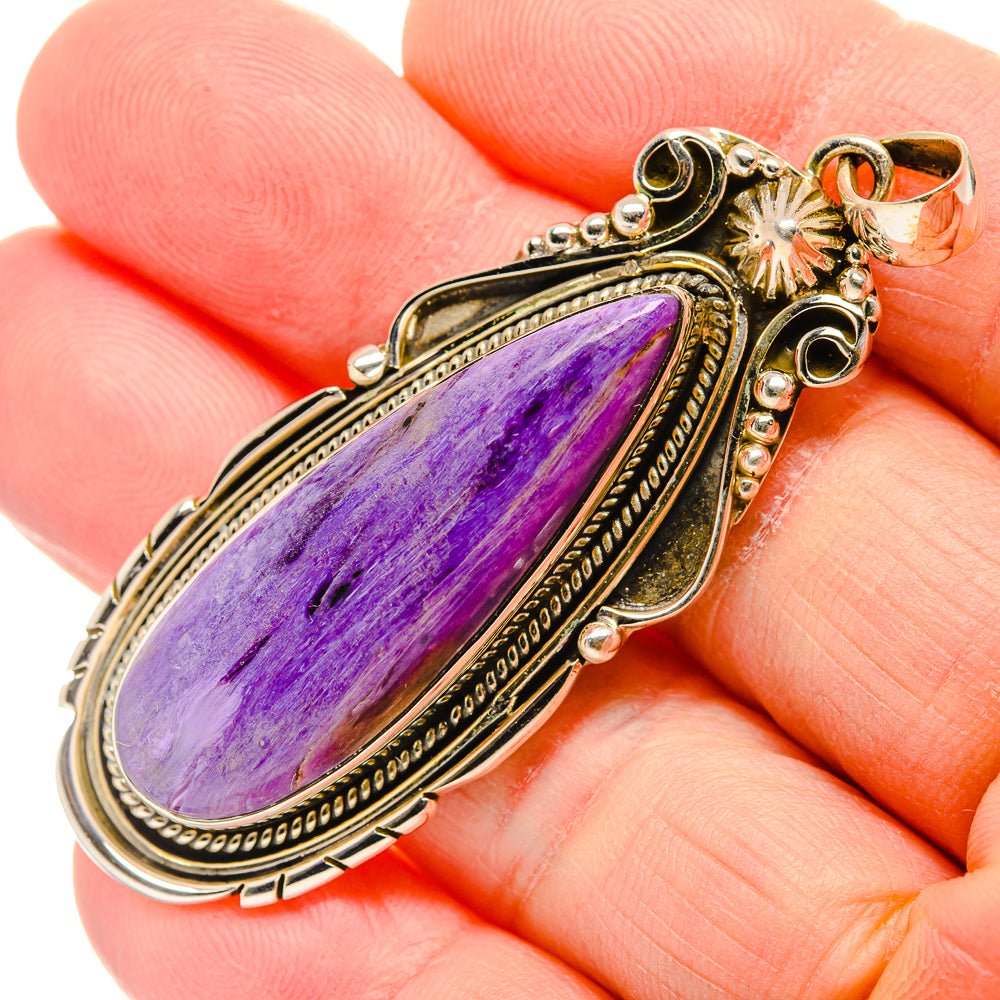 Charoite Pendants handcrafted by Ana Silver Co - PD34157