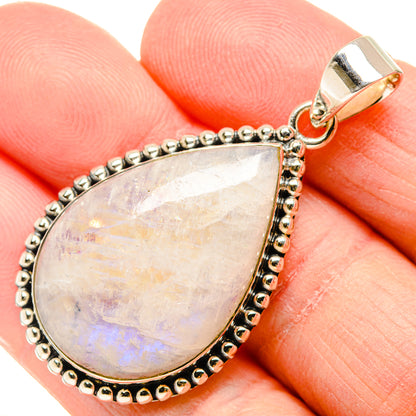 Rainbow Moonstone Pendants handcrafted by Ana Silver Co - PD34165