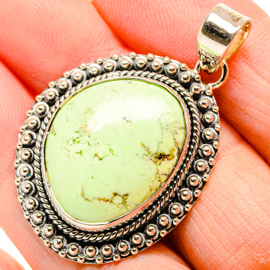 Lemon Chrysoprase Pendants handcrafted by Ana Silver Co - PD34171