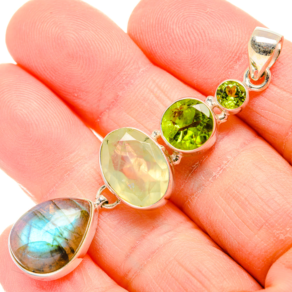 Labradorite Pendants handcrafted by Ana Silver Co - PD34178