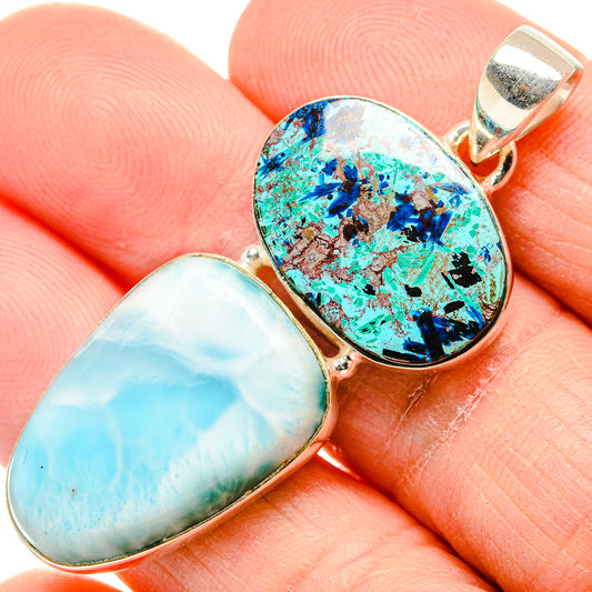 Shattuckite Pendants handcrafted by Ana Silver Co - PD34190