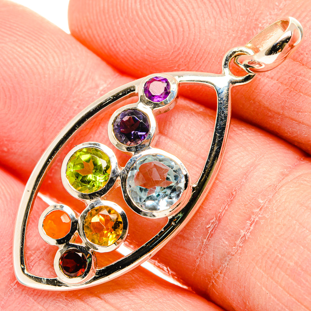 Blue Topaz Pendants handcrafted by Ana Silver Co - PD34195