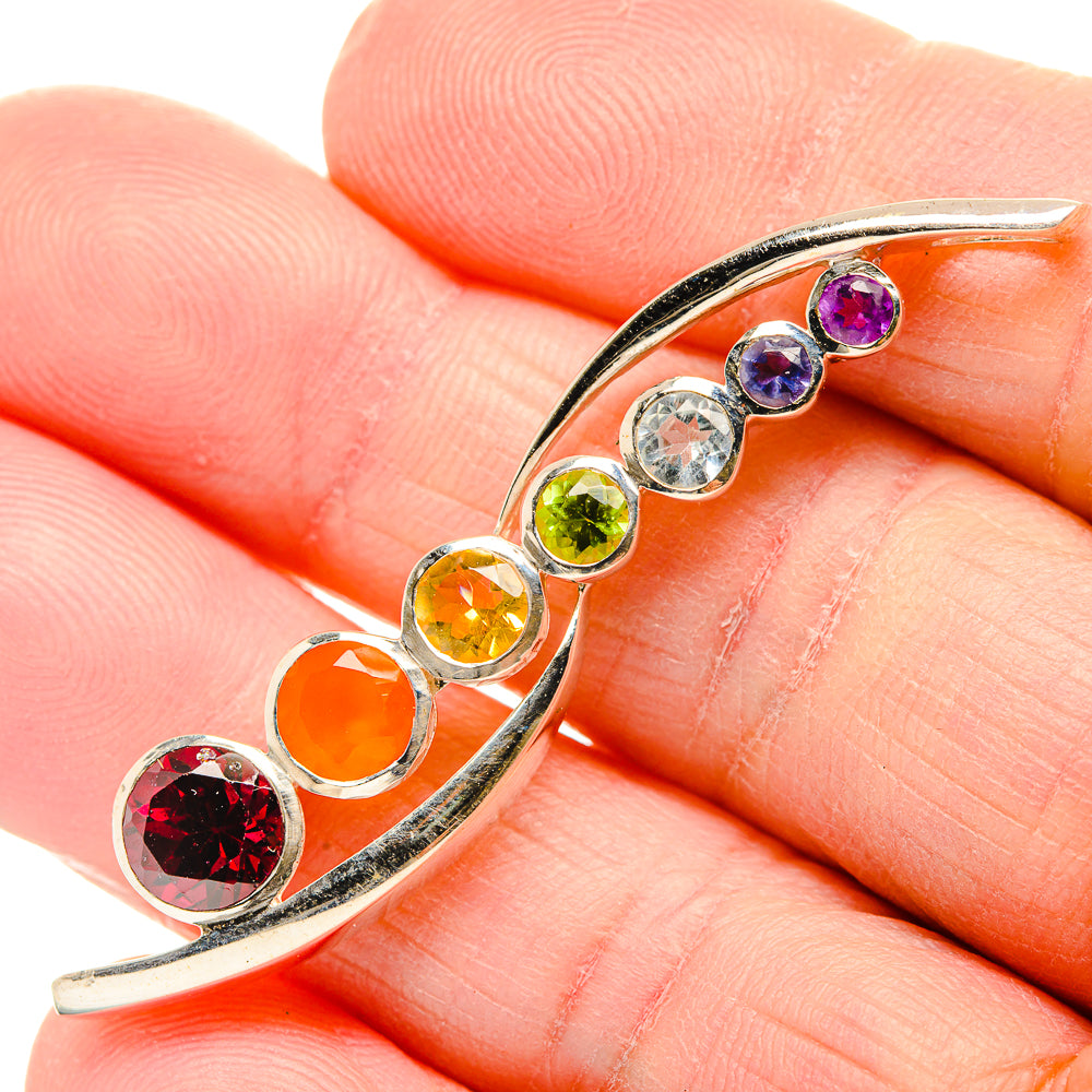 Multi-Stone Chakra Pendants handcrafted by Ana Silver Co - PD34196