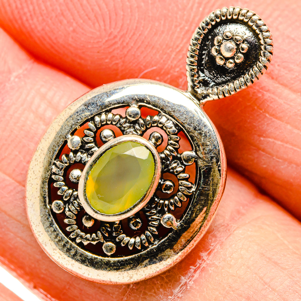 Prehnite Pendants handcrafted by Ana Silver Co - PD34199