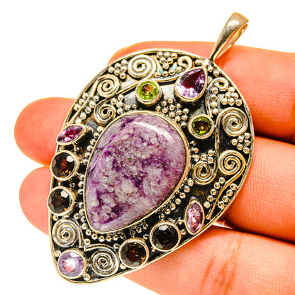 Charoite Pendants handcrafted by Ana Silver Co - PD3420