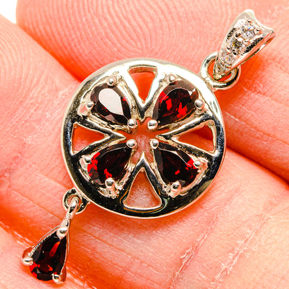 Garnet Pendants handcrafted by Ana Silver Co - PD34204
