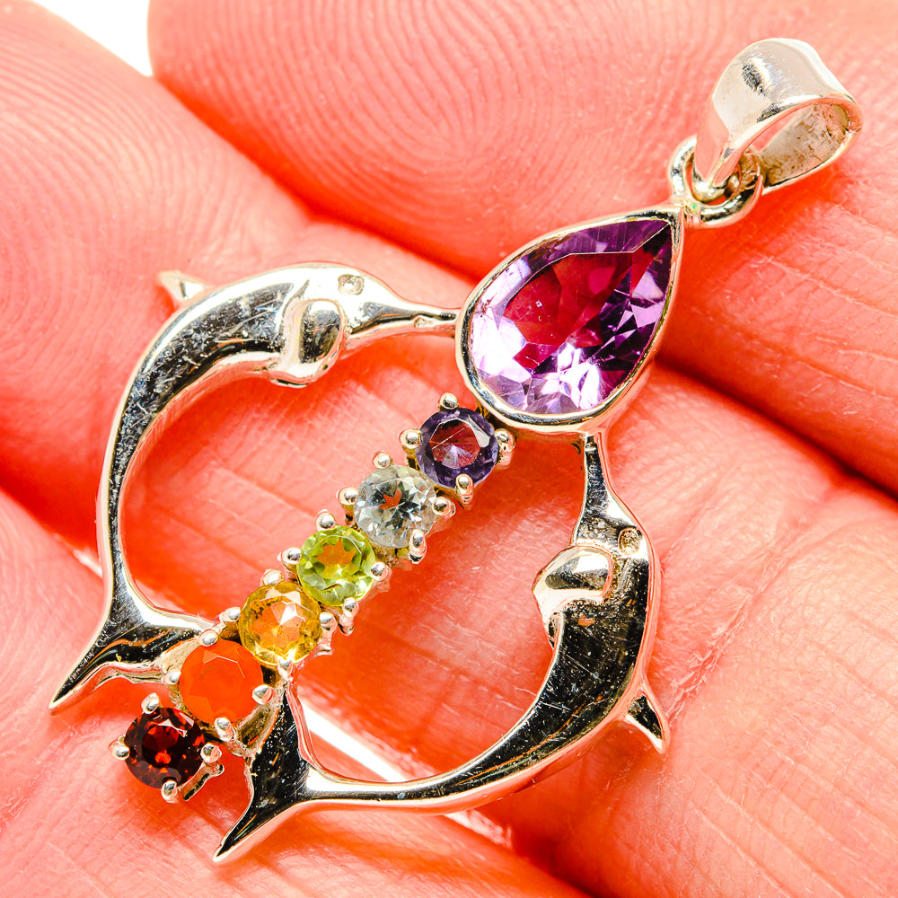 Multi-Stone Chakra Pendants handcrafted by Ana Silver Co - PD34208