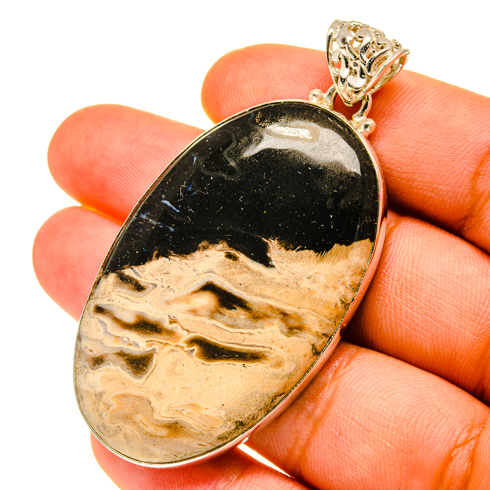 Peanut Wood Jasper Pendants handcrafted by Ana Silver Co - PD3421