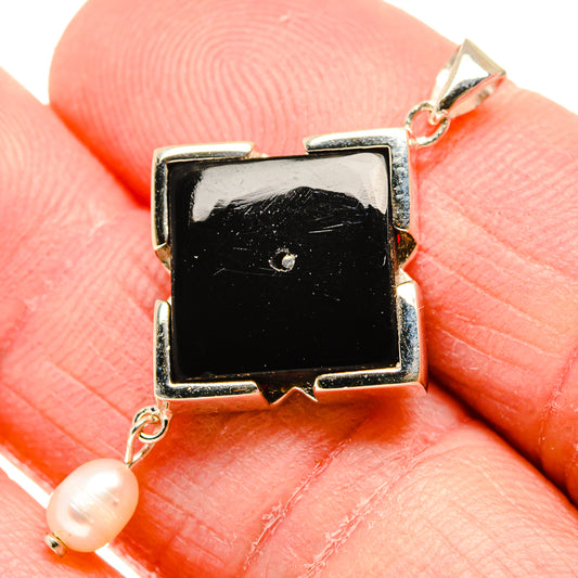 Black Onyx Pendants handcrafted by Ana Silver Co - PD34214