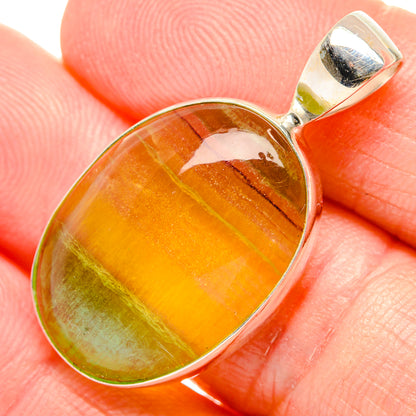 Green Fluorite Pendants handcrafted by Ana Silver Co - PD34228