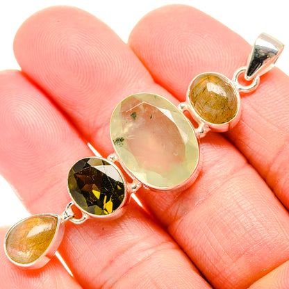 Prehnite Pendants handcrafted by Ana Silver Co - PD34236