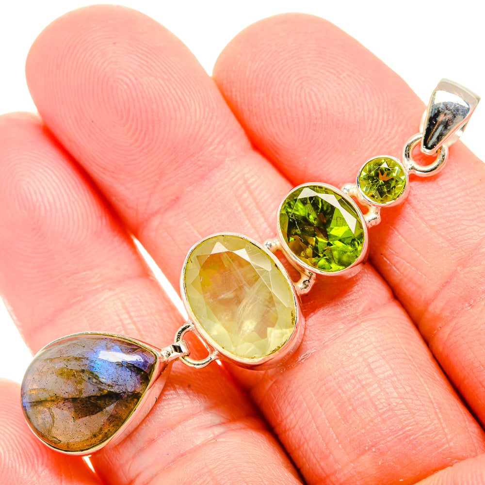 Labradorite Pendants handcrafted by Ana Silver Co - PD34237