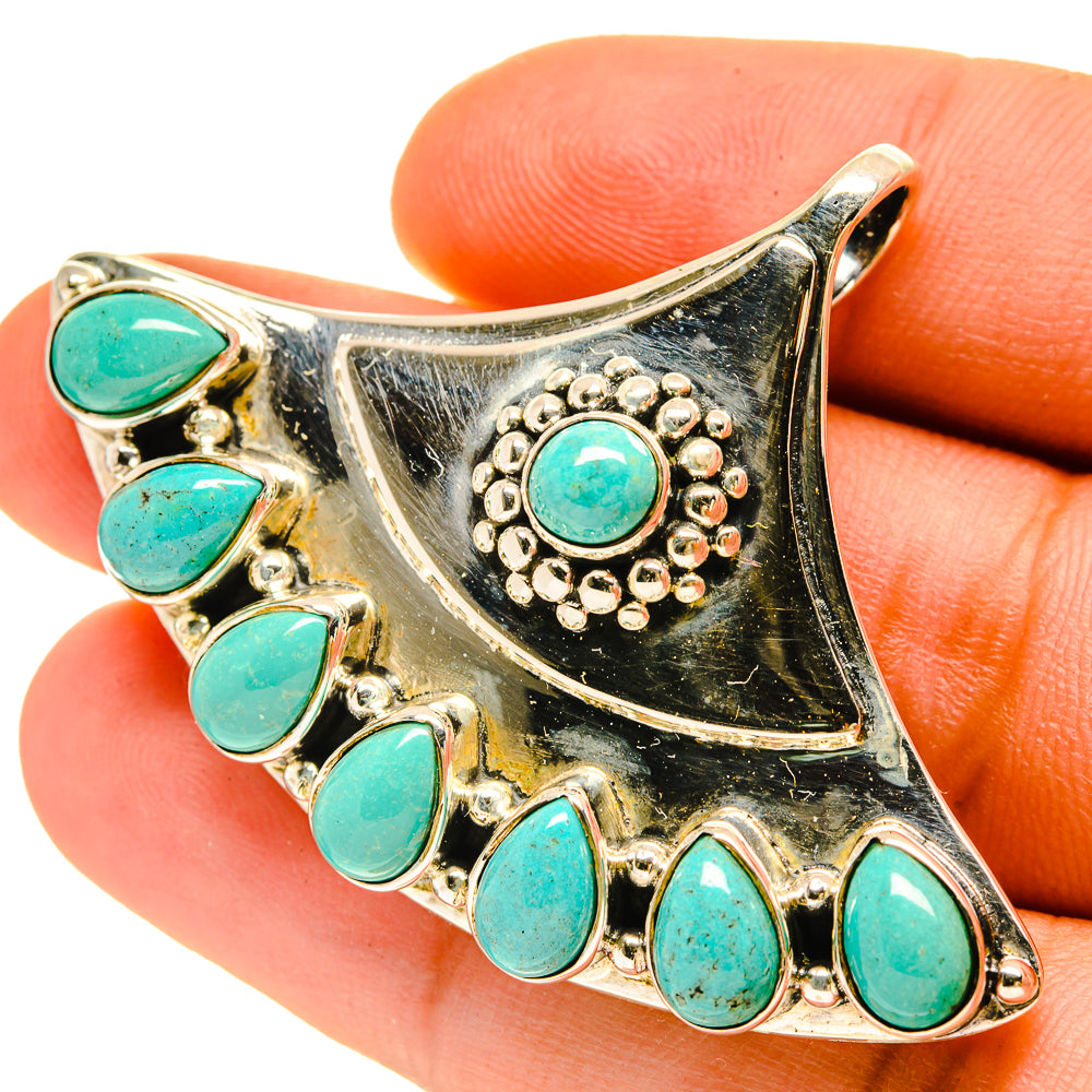 Arizona Turquoise Pendants handcrafted by Ana Silver Co - PD3425