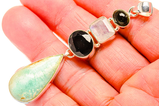 Peruvian Opal Pendants handcrafted by Ana Silver Co - PD34250
