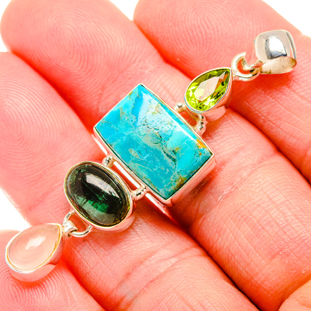 Chrysocolla Pendants handcrafted by Ana Silver Co - PD34253