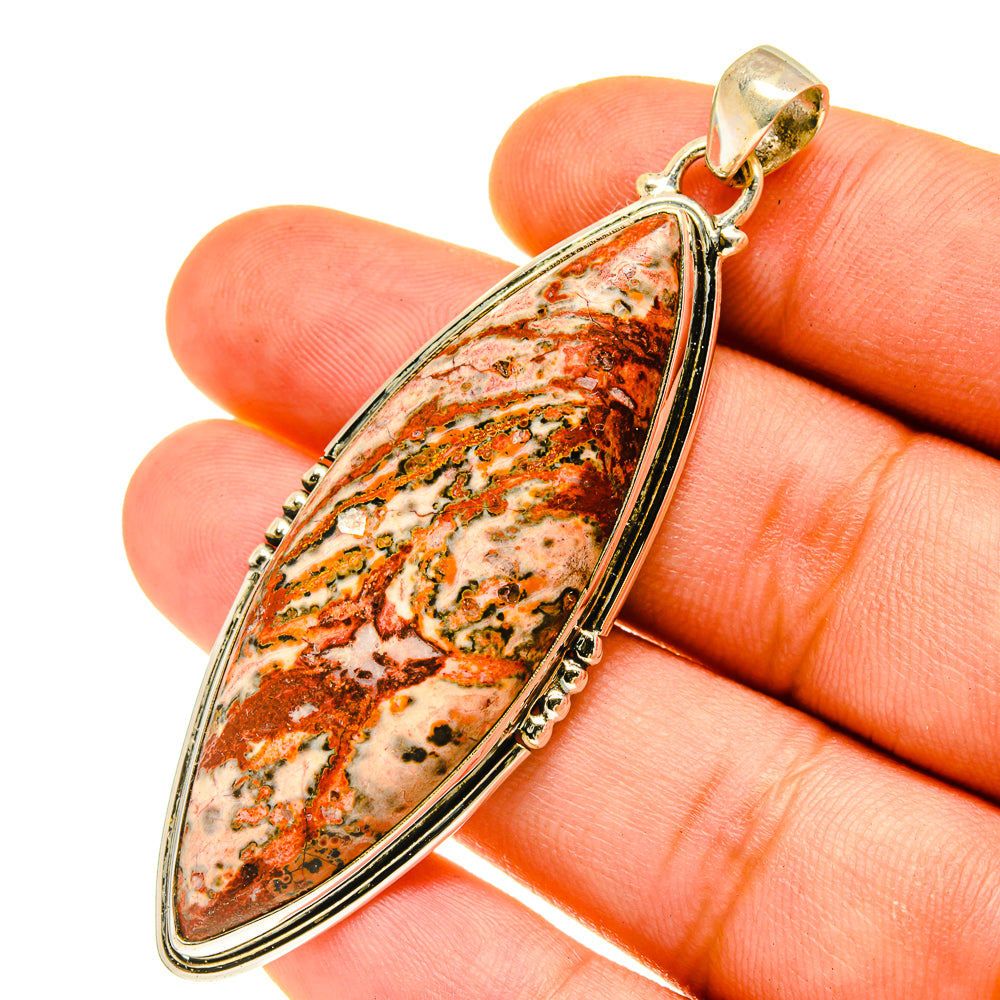 Crazy Lace Agate Pendants handcrafted by Ana Silver Co - PD3426