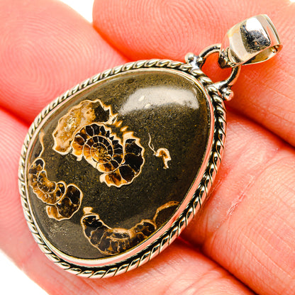 Turritella Agate Pendants handcrafted by Ana Silver Co - PD34275