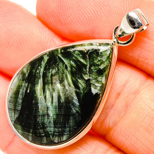 Seraphinite Pendants handcrafted by Ana Silver Co - PD34281