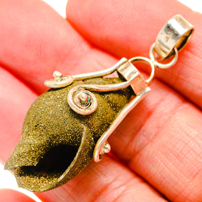 Pyrite Shell Pendants handcrafted by Ana Silver Co - PD34289