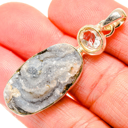 Desert Druzy Pendants handcrafted by Ana Silver Co - PD34292