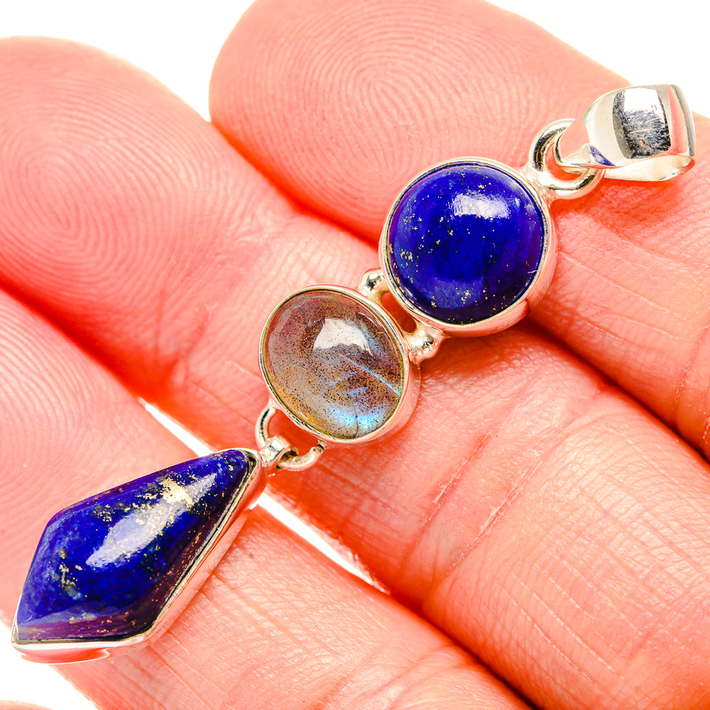 Lapis Lazuli Pendants handcrafted by Ana Silver Co - PD34299
