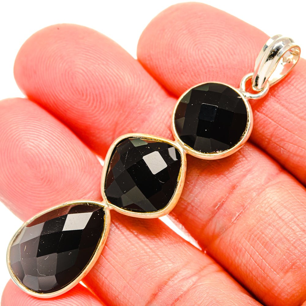Black Onyx Pendants handcrafted by Ana Silver Co - PD34302