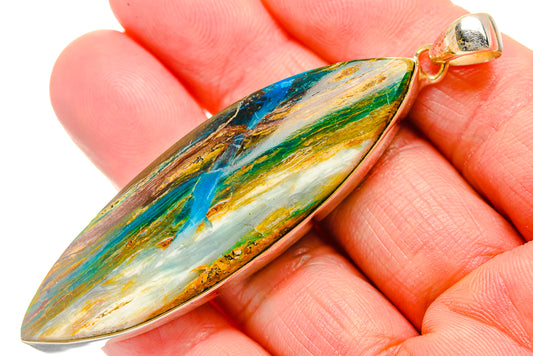 Peruvian Opal Pendants handcrafted by Ana Silver Co - PD34309