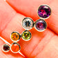 Multi-Stone Rainbow Chakra Pendants handcrafted by Ana Silver Co - PD34321