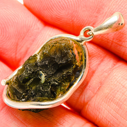 Czech Moldavite Pendants handcrafted by Ana Silver Co - PD34323