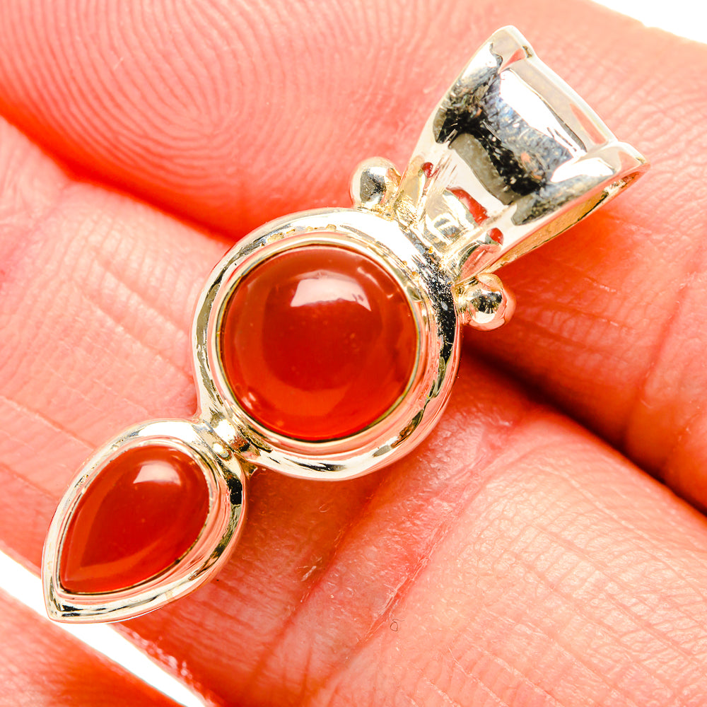 Red Onyx Pendants handcrafted by Ana Silver Co - PD34327