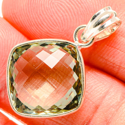 Green Amethyst Pendants handcrafted by Ana Silver Co - PD34332