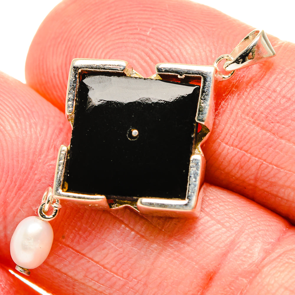 Black Onyx Pendants handcrafted by Ana Silver Co - PD34333