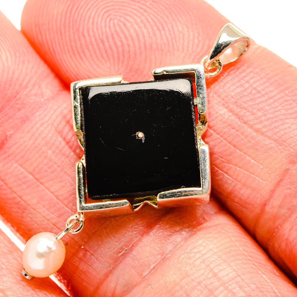 Black Onyx Pendants handcrafted by Ana Silver Co - PD34334