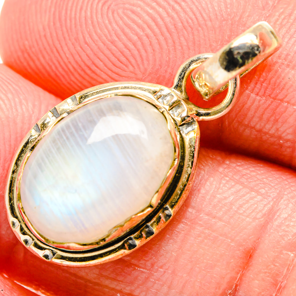 Rainbow Moonstone Pendants handcrafted by Ana Silver Co - PD34338
